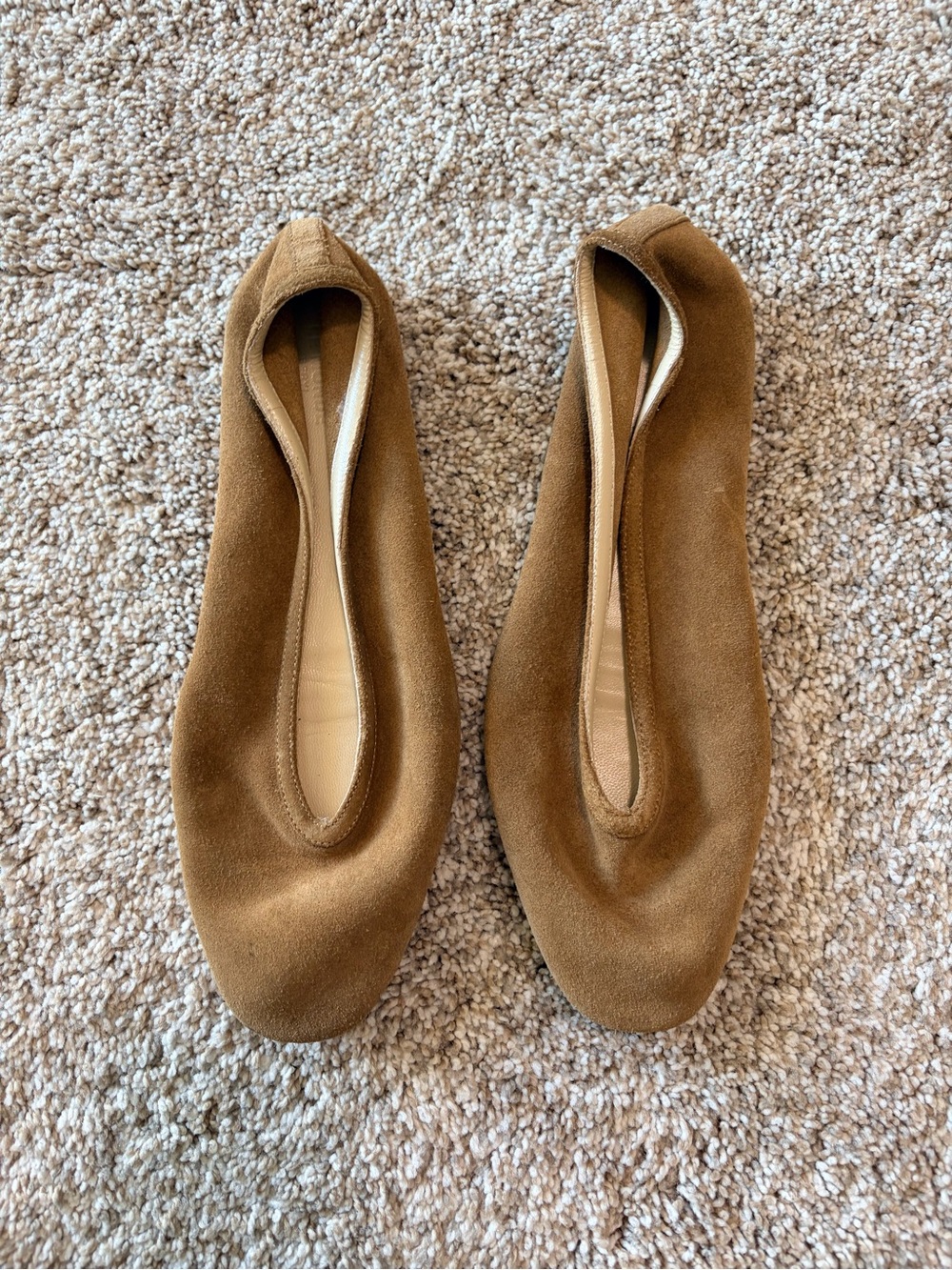 Le Monde Beryl Tan Brown Suede Luna Ballet Flats
